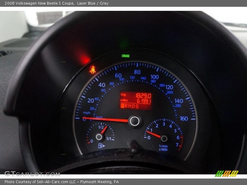 Laser Blue / Grey 2008 Volkswagen New Beetle S Coupe