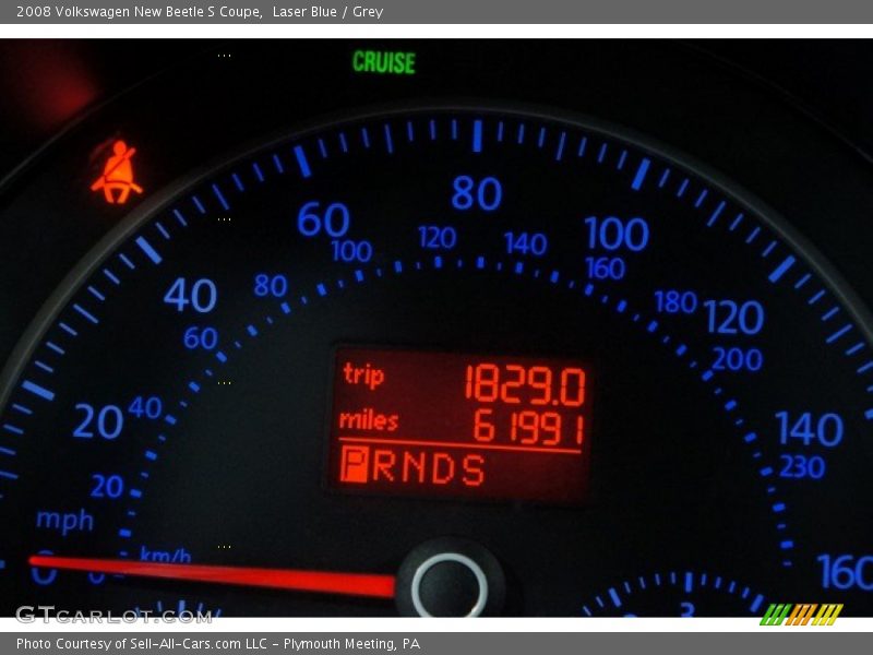 Laser Blue / Grey 2008 Volkswagen New Beetle S Coupe