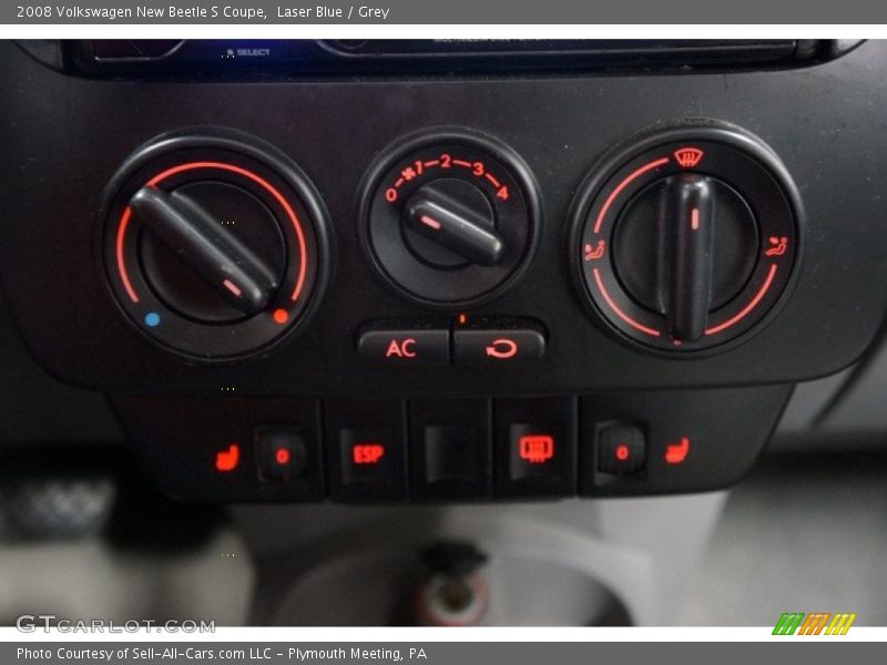 Laser Blue / Grey 2008 Volkswagen New Beetle S Coupe