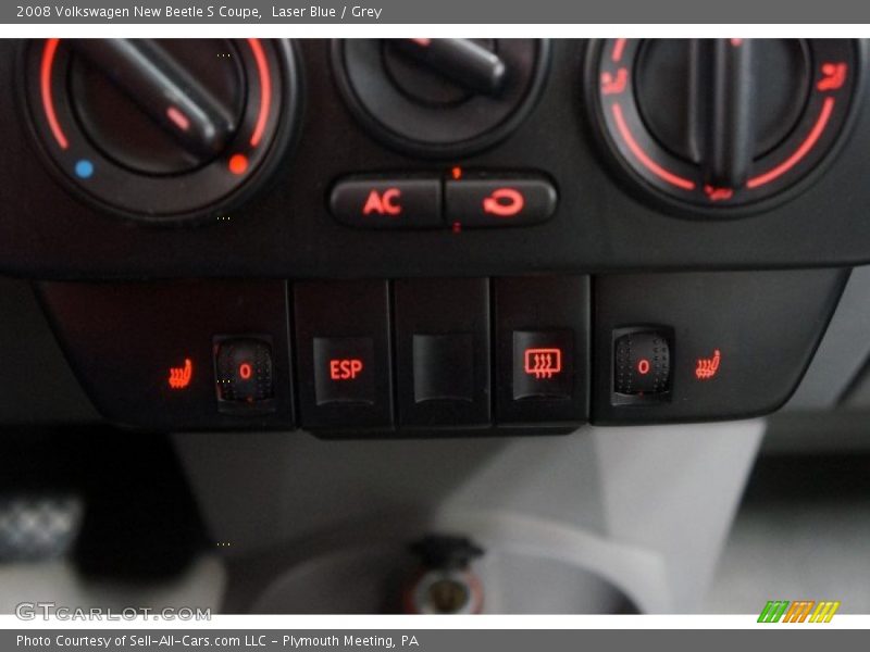 Laser Blue / Grey 2008 Volkswagen New Beetle S Coupe