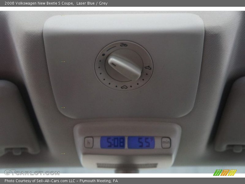Laser Blue / Grey 2008 Volkswagen New Beetle S Coupe