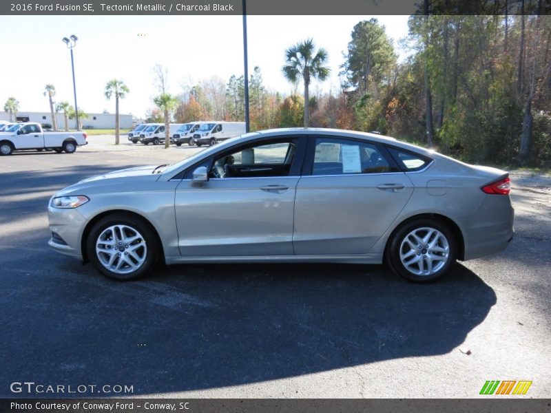 Tectonic Metallic / Charcoal Black 2016 Ford Fusion SE