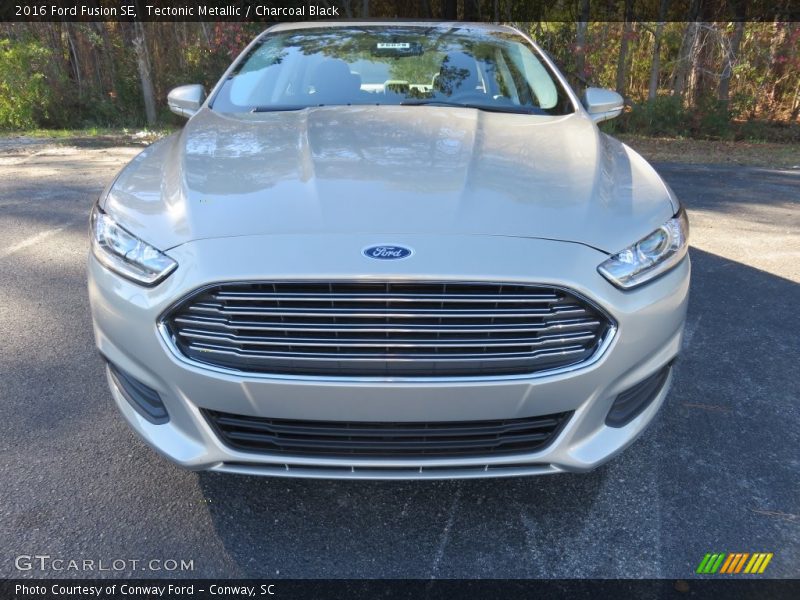 Tectonic Metallic / Charcoal Black 2016 Ford Fusion SE