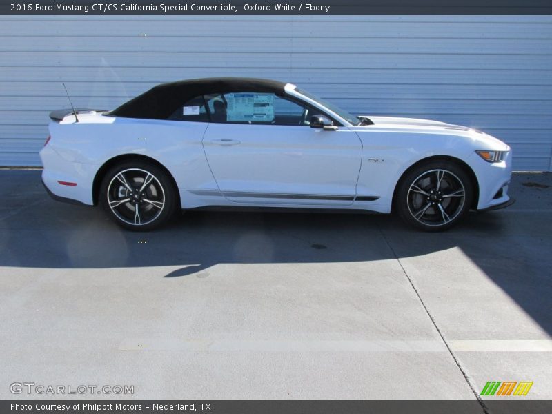 Oxford White / Ebony 2016 Ford Mustang GT/CS California Special Convertible