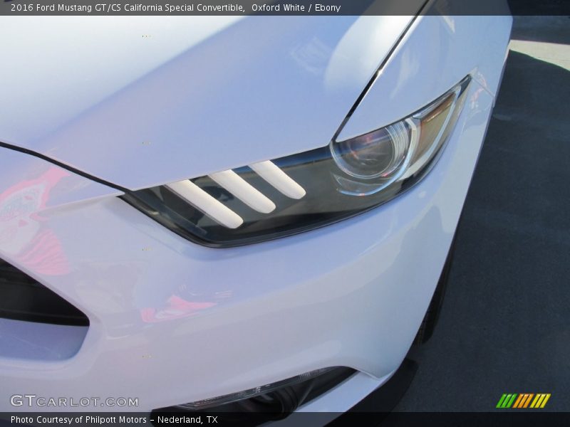 Oxford White / Ebony 2016 Ford Mustang GT/CS California Special Convertible