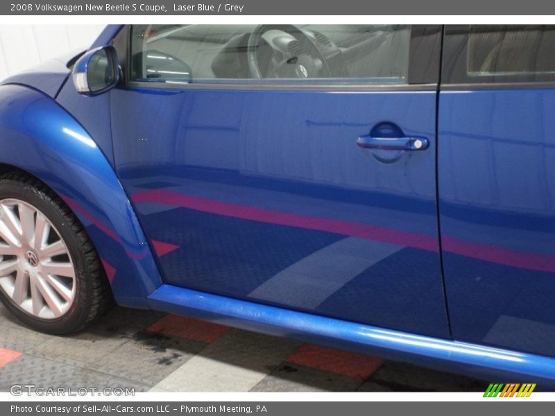 Laser Blue / Grey 2008 Volkswagen New Beetle S Coupe