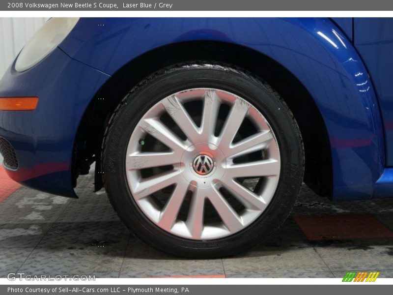 Laser Blue / Grey 2008 Volkswagen New Beetle S Coupe