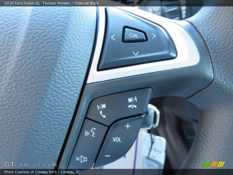 Tectonic Metallic / Charcoal Black 2016 Ford Fusion SE