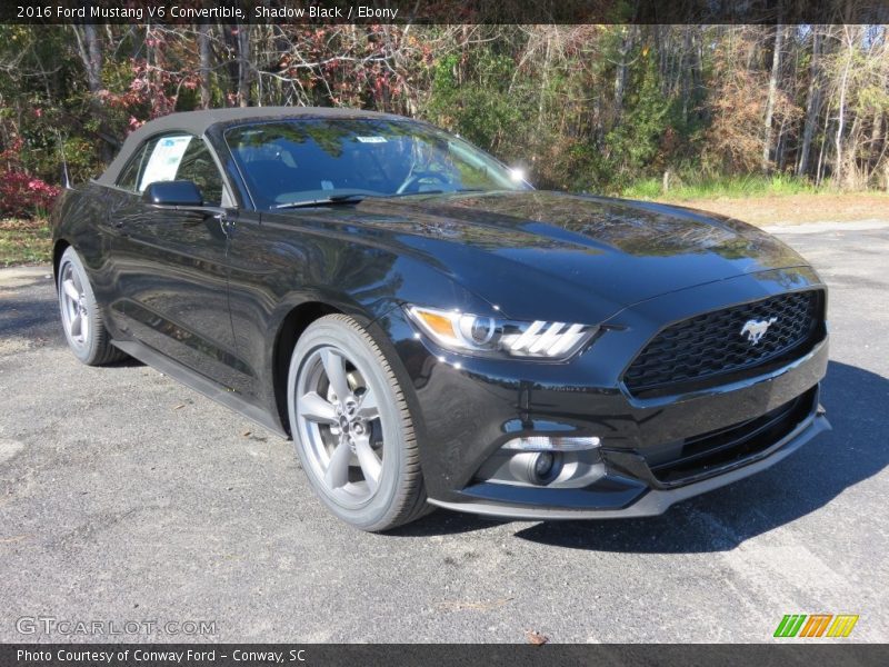 Shadow Black / Ebony 2016 Ford Mustang V6 Convertible