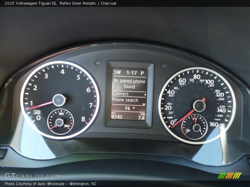Reflex Silver Metallic / Charcoal 2015 Volkswagen Tiguan SE