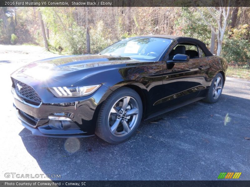 Shadow Black / Ebony 2016 Ford Mustang V6 Convertible