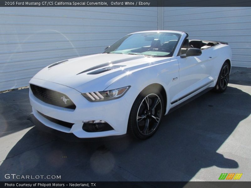 Oxford White / Ebony 2016 Ford Mustang GT/CS California Special Convertible