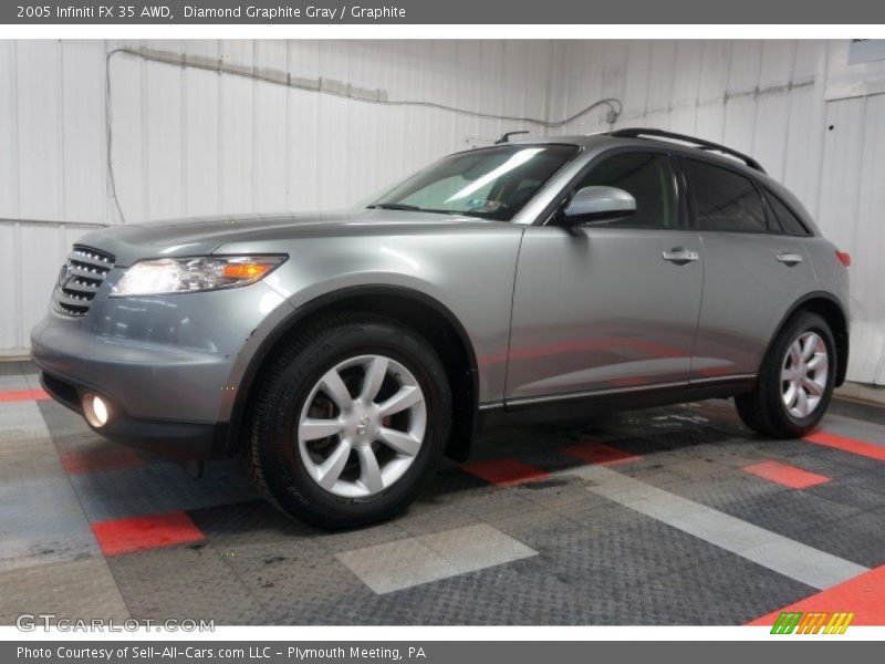 Diamond Graphite Gray / Graphite 2005 Infiniti FX 35 AWD
