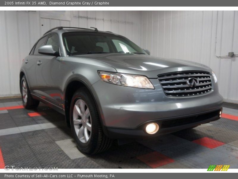 Diamond Graphite Gray / Graphite 2005 Infiniti FX 35 AWD