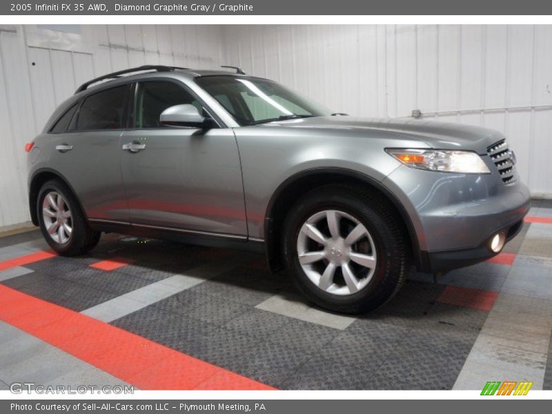 Diamond Graphite Gray / Graphite 2005 Infiniti FX 35 AWD