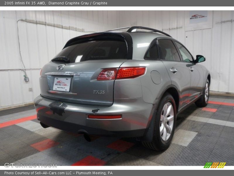 Diamond Graphite Gray / Graphite 2005 Infiniti FX 35 AWD
