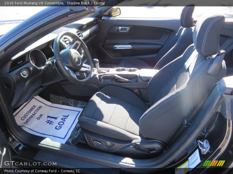 Shadow Black / Ebony 2016 Ford Mustang V6 Convertible