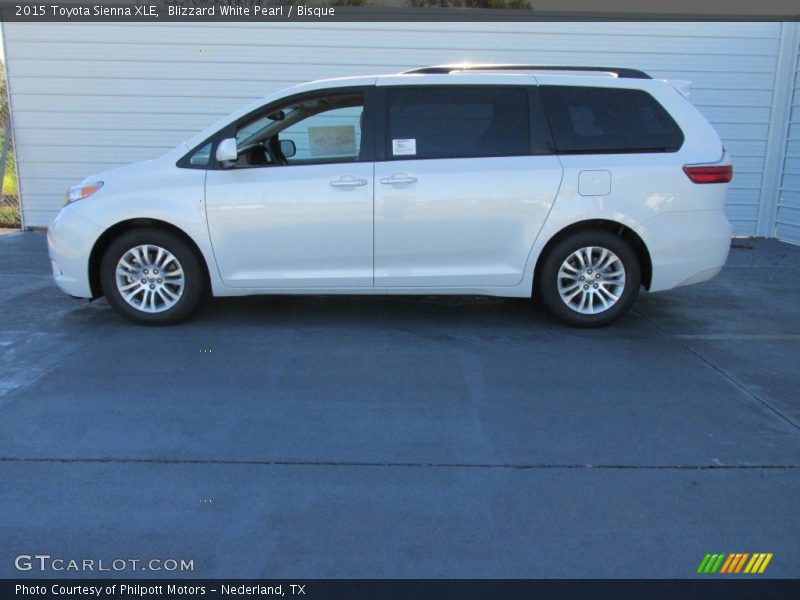 Blizzard White Pearl / Bisque 2015 Toyota Sienna XLE