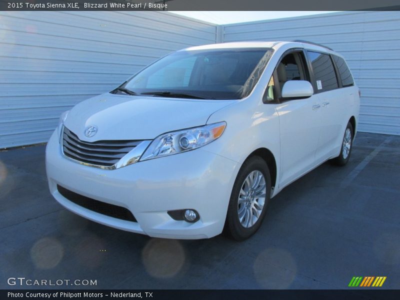Blizzard White Pearl / Bisque 2015 Toyota Sienna XLE