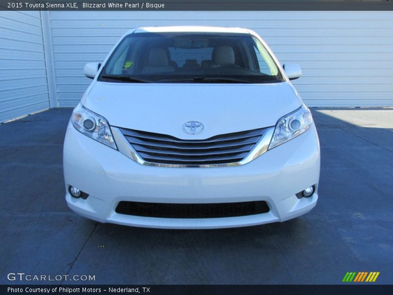 Blizzard White Pearl / Bisque 2015 Toyota Sienna XLE