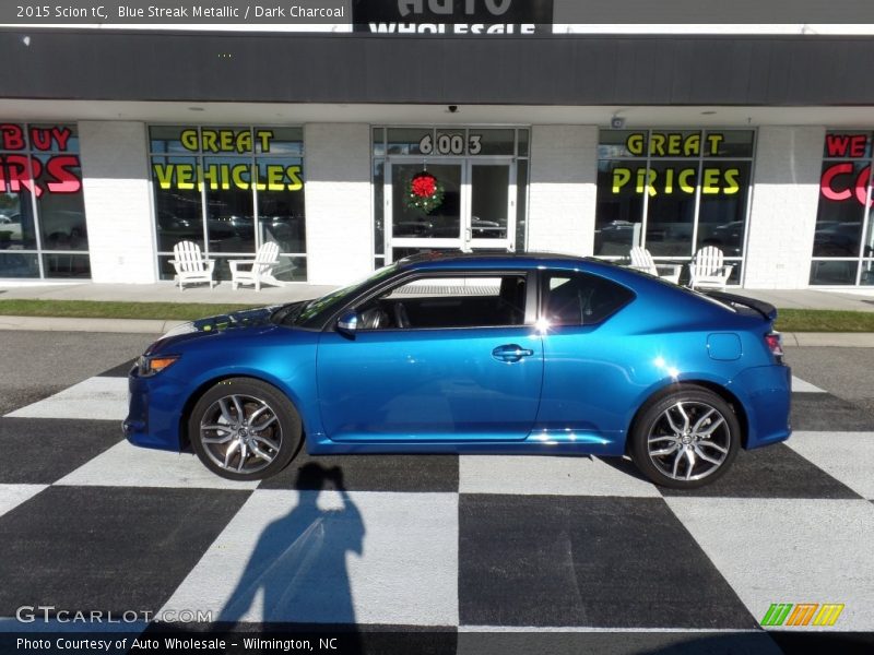 Blue Streak Metallic / Dark Charcoal 2015 Scion tC