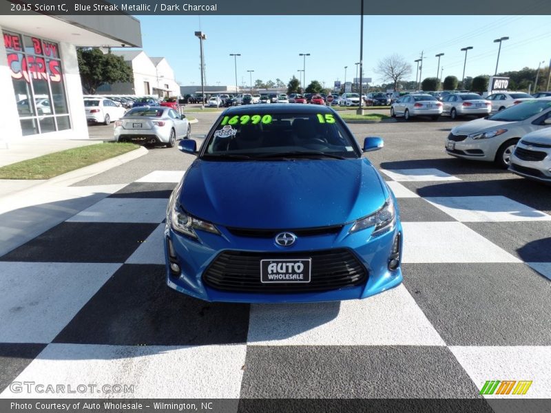 Blue Streak Metallic / Dark Charcoal 2015 Scion tC