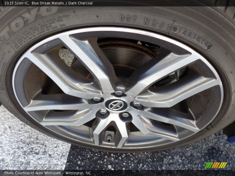 Blue Streak Metallic / Dark Charcoal 2015 Scion tC