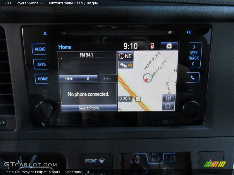 Blizzard White Pearl / Bisque 2015 Toyota Sienna XLE