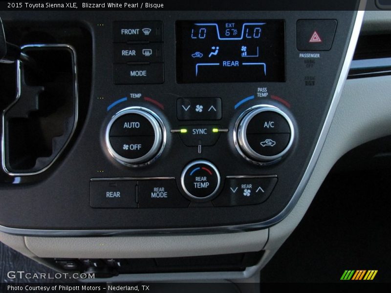 Blizzard White Pearl / Bisque 2015 Toyota Sienna XLE