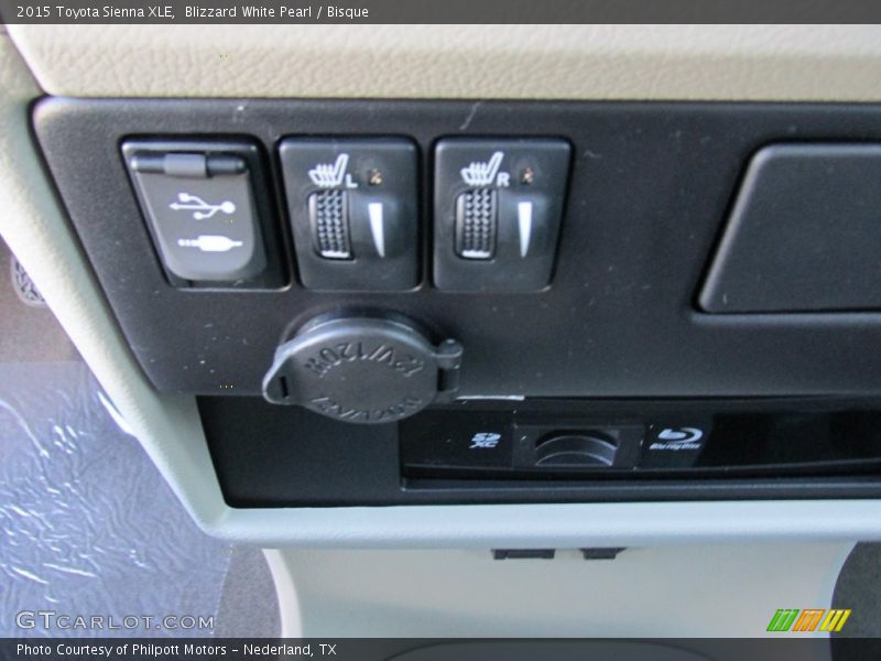 Blizzard White Pearl / Bisque 2015 Toyota Sienna XLE