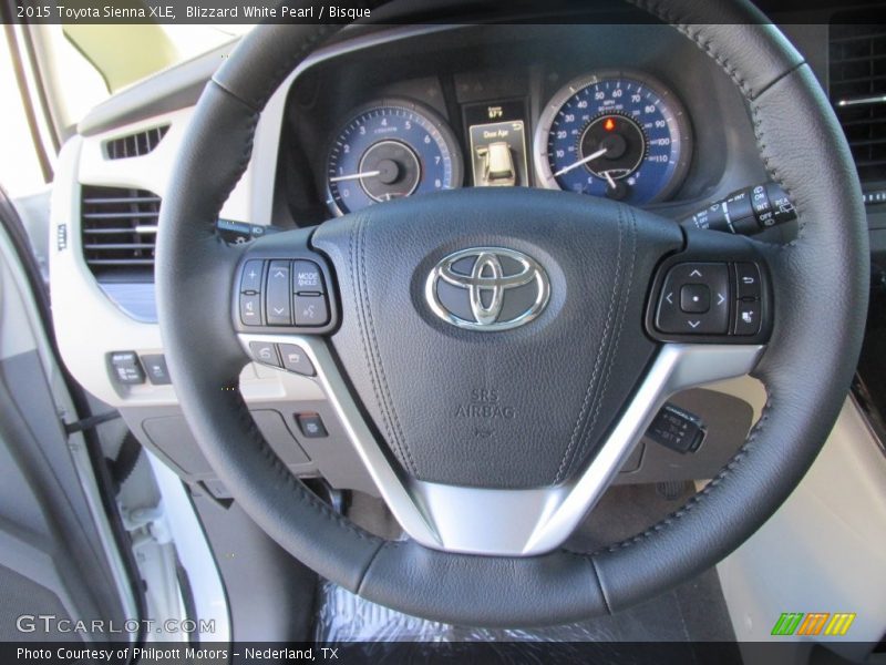 Blizzard White Pearl / Bisque 2015 Toyota Sienna XLE