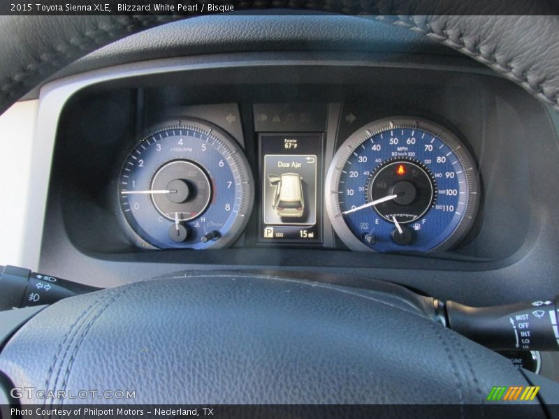 Blizzard White Pearl / Bisque 2015 Toyota Sienna XLE