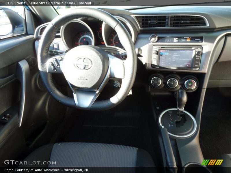 Blue Streak Metallic / Dark Charcoal 2015 Scion tC