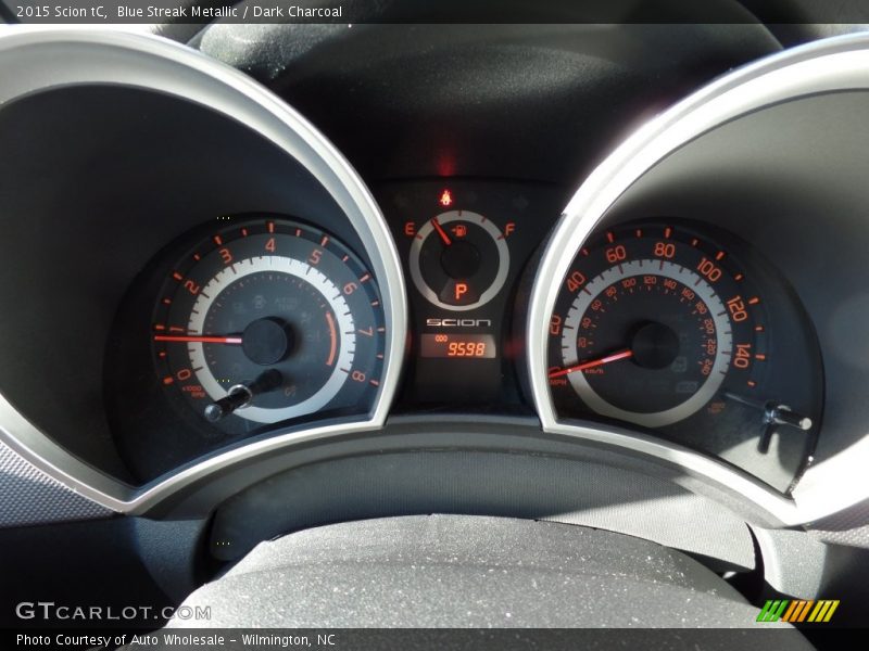 Blue Streak Metallic / Dark Charcoal 2015 Scion tC