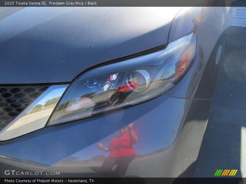 Predawn Gray Mica / Black 2015 Toyota Sienna SE