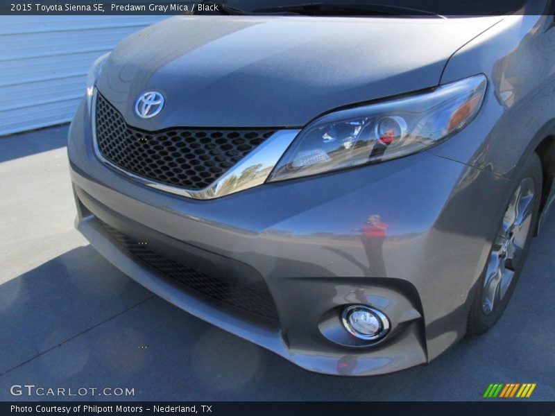 Predawn Gray Mica / Black 2015 Toyota Sienna SE