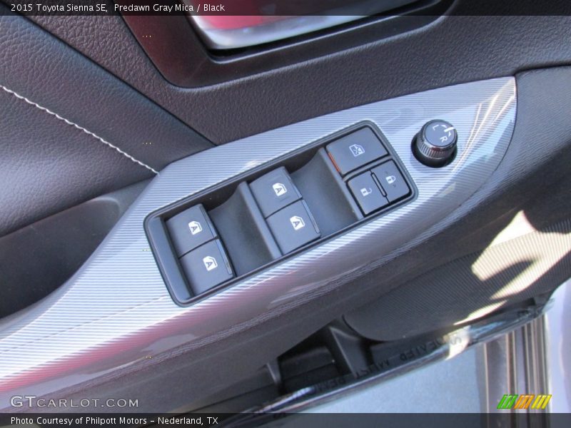 Predawn Gray Mica / Black 2015 Toyota Sienna SE