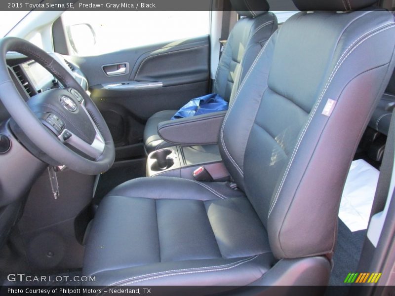 Predawn Gray Mica / Black 2015 Toyota Sienna SE