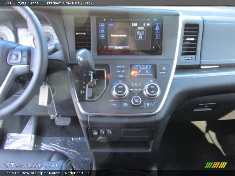Predawn Gray Mica / Black 2015 Toyota Sienna SE