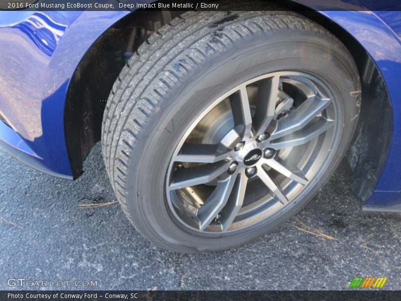 Deep Impact Blue Metallic / Ebony 2016 Ford Mustang EcoBoost Coupe