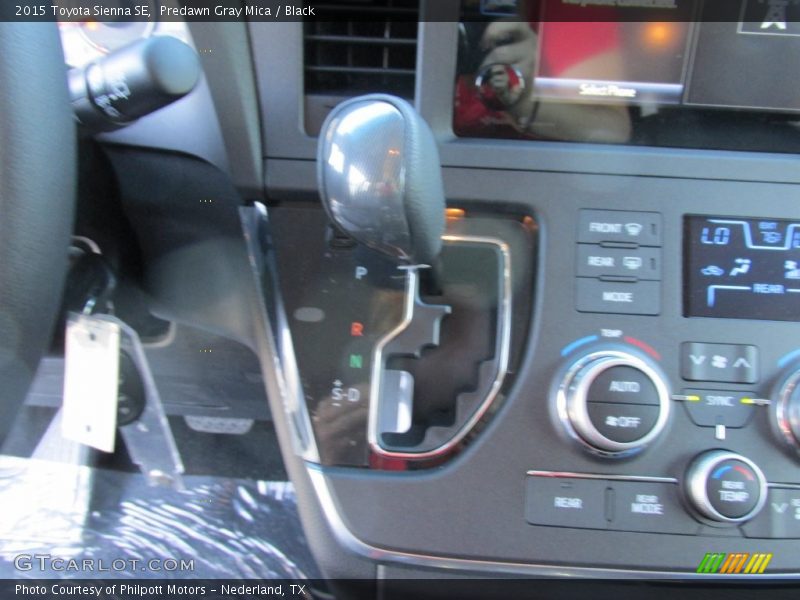Predawn Gray Mica / Black 2015 Toyota Sienna SE