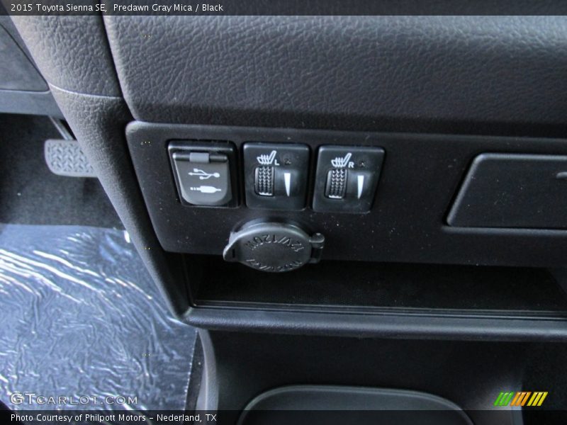 Predawn Gray Mica / Black 2015 Toyota Sienna SE