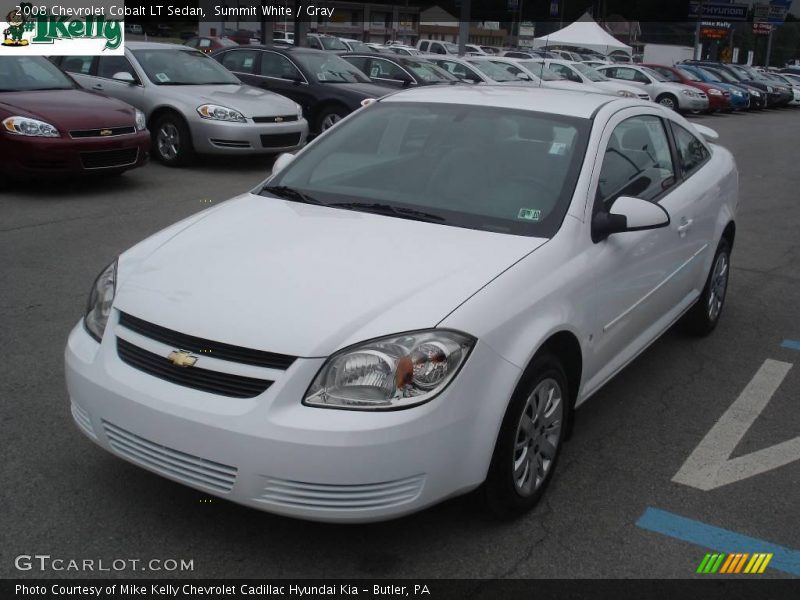 Summit White / Gray 2008 Chevrolet Cobalt LT Sedan