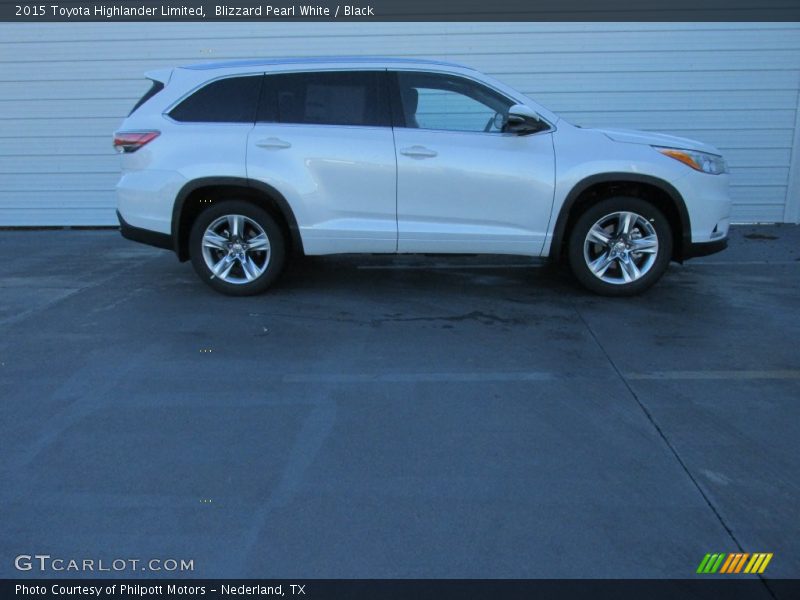 Blizzard Pearl White / Black 2015 Toyota Highlander Limited
