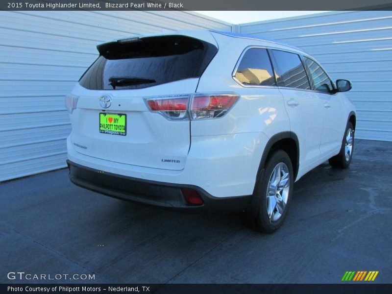 Blizzard Pearl White / Black 2015 Toyota Highlander Limited
