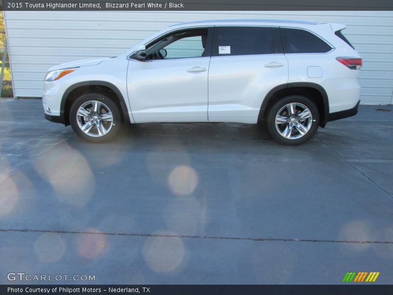 Blizzard Pearl White / Black 2015 Toyota Highlander Limited