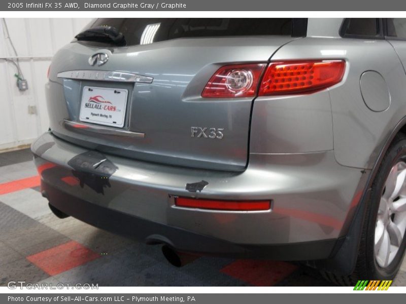 Diamond Graphite Gray / Graphite 2005 Infiniti FX 35 AWD