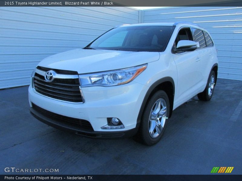 Blizzard Pearl White / Black 2015 Toyota Highlander Limited