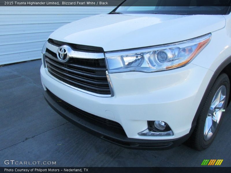 Blizzard Pearl White / Black 2015 Toyota Highlander Limited
