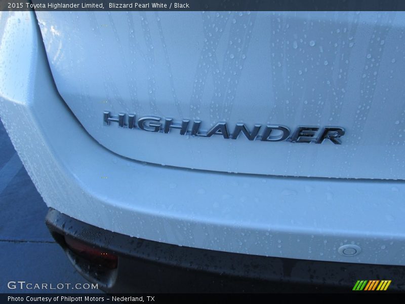 Blizzard Pearl White / Black 2015 Toyota Highlander Limited